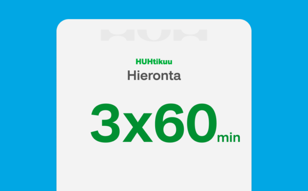 Hieronta 3x60min - 173,25€
