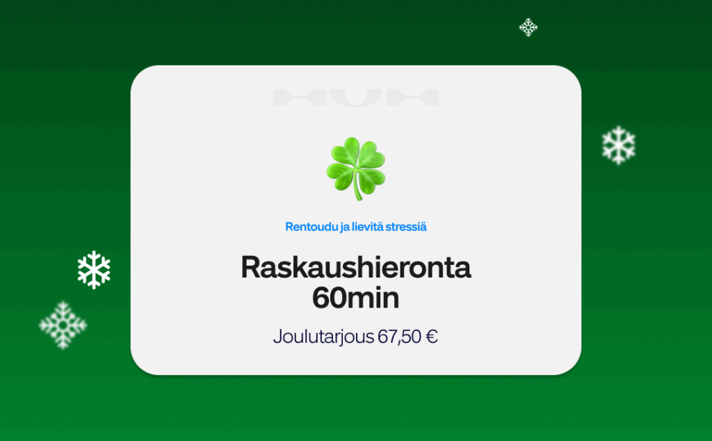 Raskaushieronta 60min